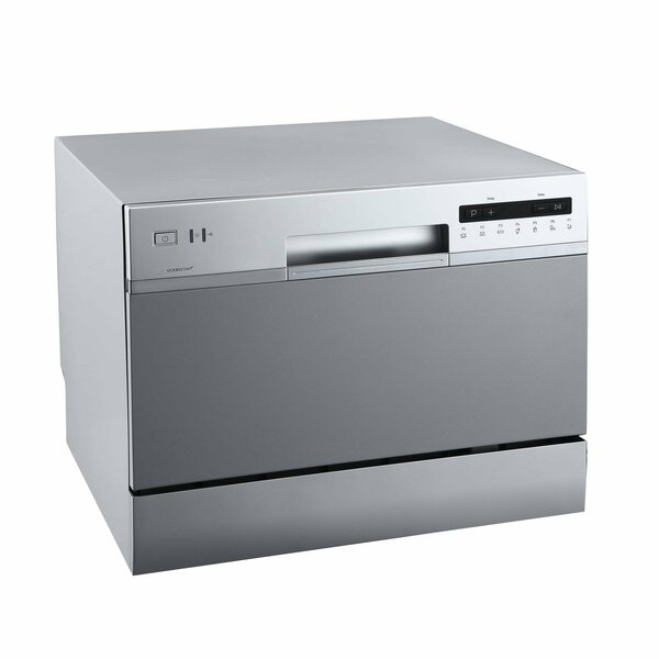 Edgestar 22" Wide 6 Place Setting Countertop Dishwasher, Silver DWP62SV